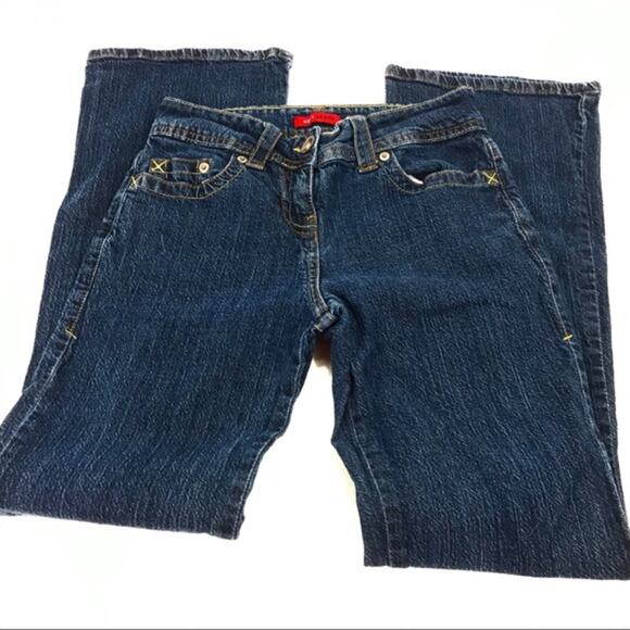 Next Jeans Bootcut Jeans, Dark Blue, 8 - Picture 3 of 6